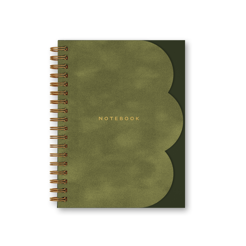 Clamshell Notebook in Moss