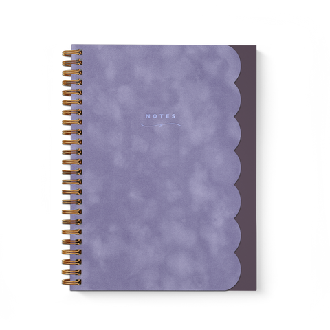 Scallop Notebook in Nightshade