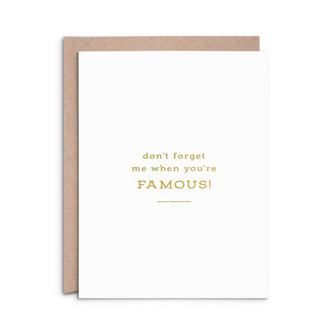 Famous Greeting Card