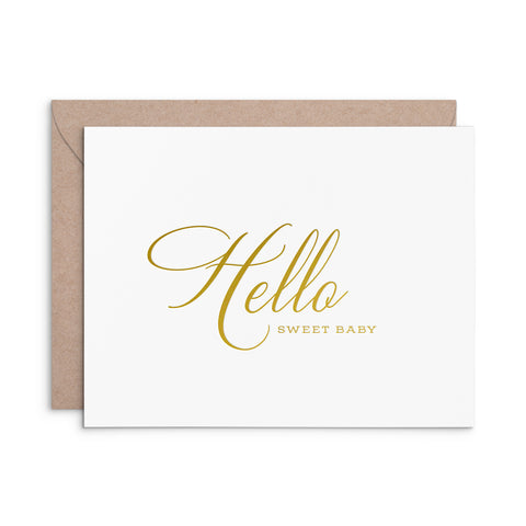 Hello Baby Greeting Card