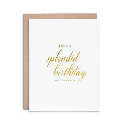 Splendid Birthday Greeting Card