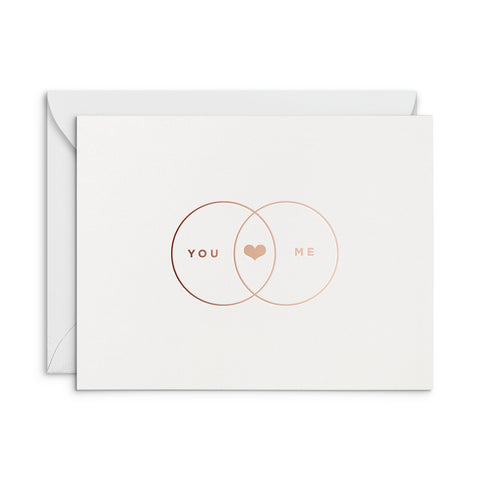 You and Me Greeting Card