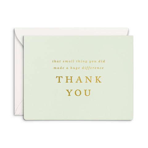 Small Things Thanks Greeting Card