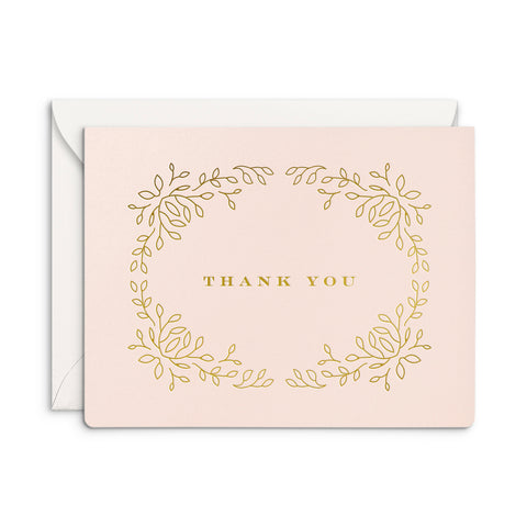Thank You Wreath Greeting Card