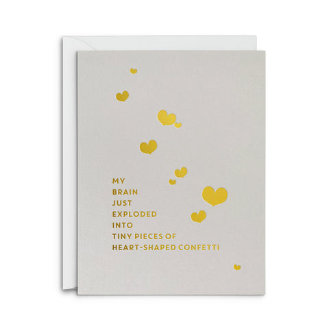 Brain Confetti Greeting Card