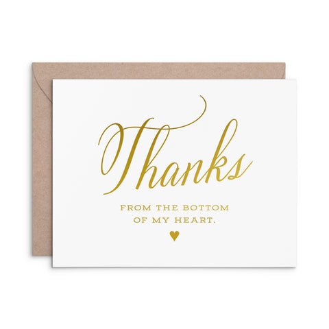 Thank You Heart Greeting Card