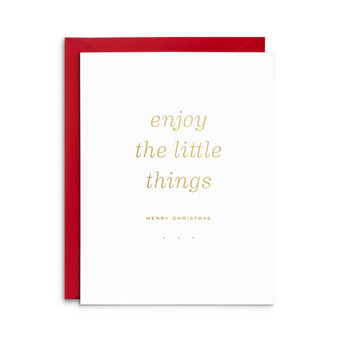 Little Things Christmas Greeting Card