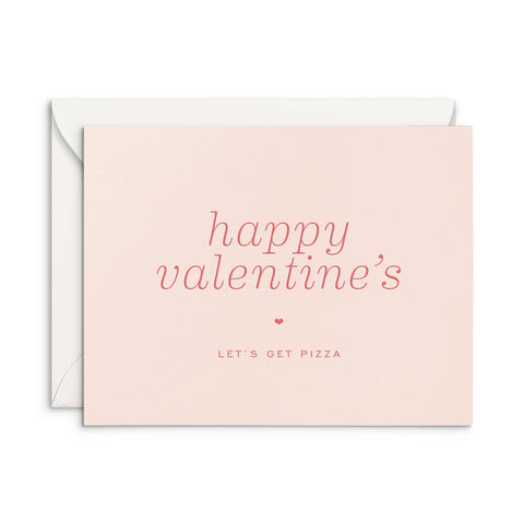 Valentine's Pizza Greeting Card