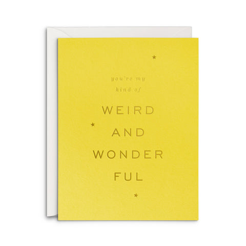 Weird and Wonderful Greeting Card