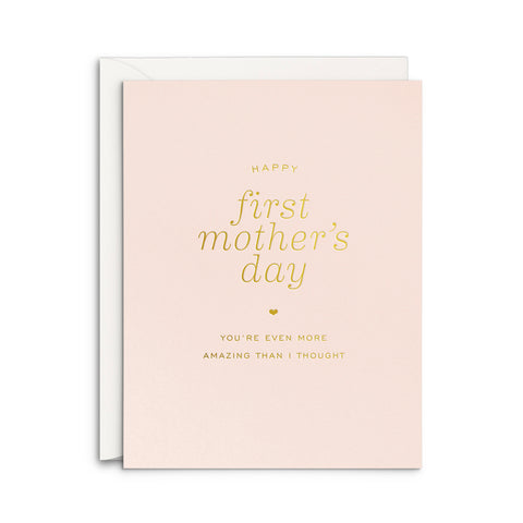 First Mother's Day Greeting Card