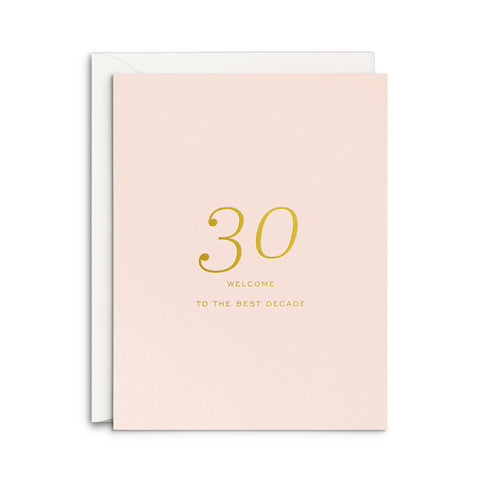 Best Decade Birthday Greeting Card