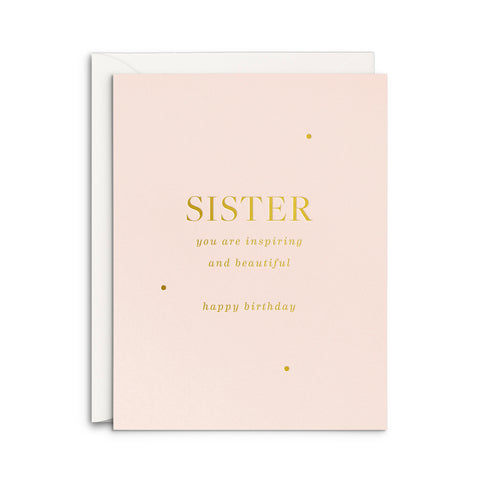 Beautiful Sister Birthday Greeting Card