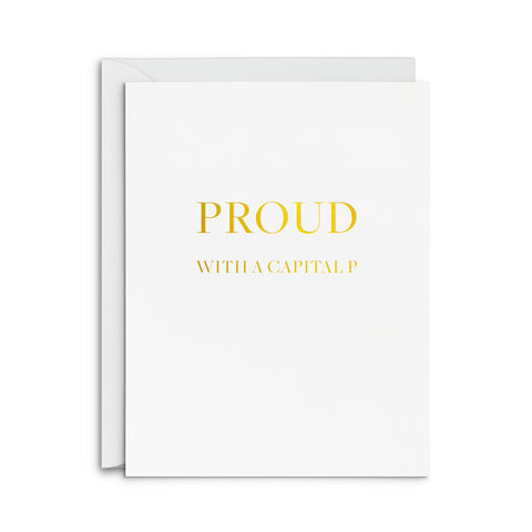 Capital P Greeting Card