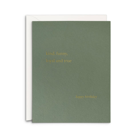 Kind Birthday Greeting Card