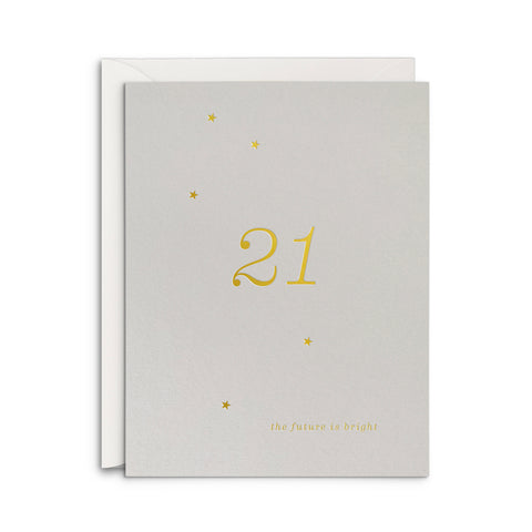 21 Milestone Birthday Greeting Card