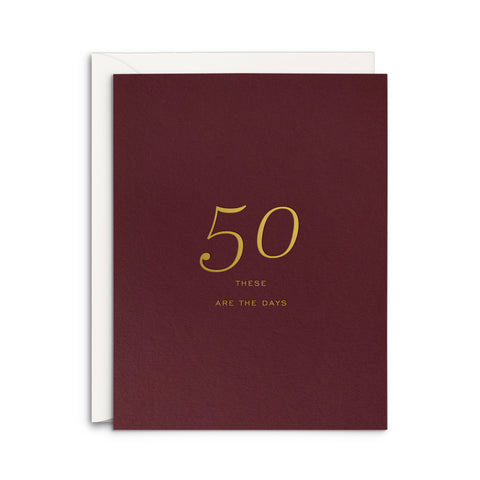 50 Milestone Birthday Greeting Card