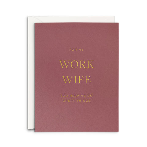 Work Wife Greeting Card