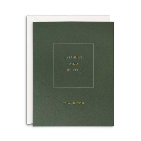 Inspiring Thank You Greeting Card