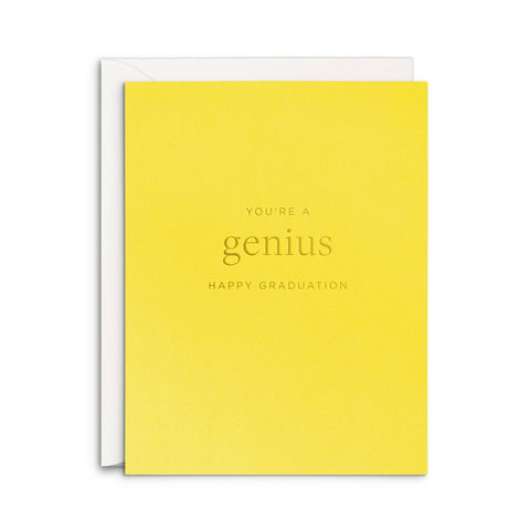 Genius Graduation Greeting Card