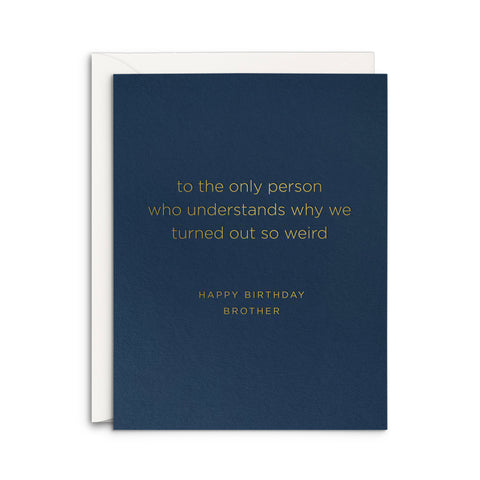 Brother Birthday Greeting Card