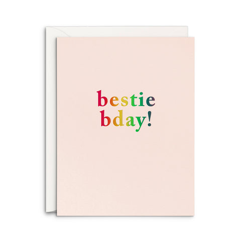 Bestie Bday Greeting Card