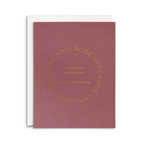 Round of Applause Greeting Card
