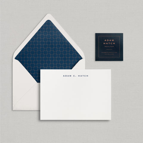 Adam Personalized Stationery Large
