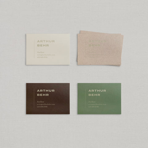 Arthur Business Cards Foil