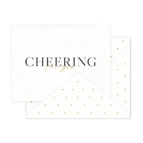 Cheering For You Greeting Card