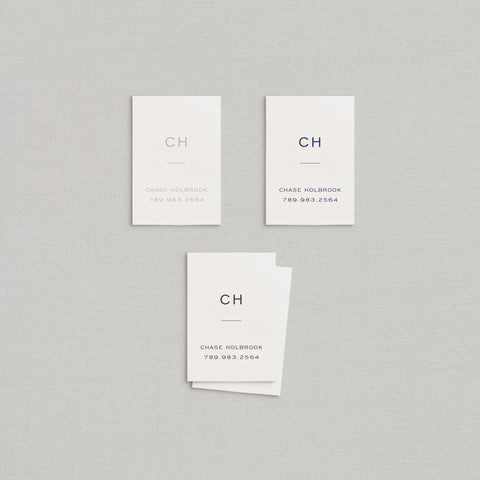 Chase Business Cards Letterpress