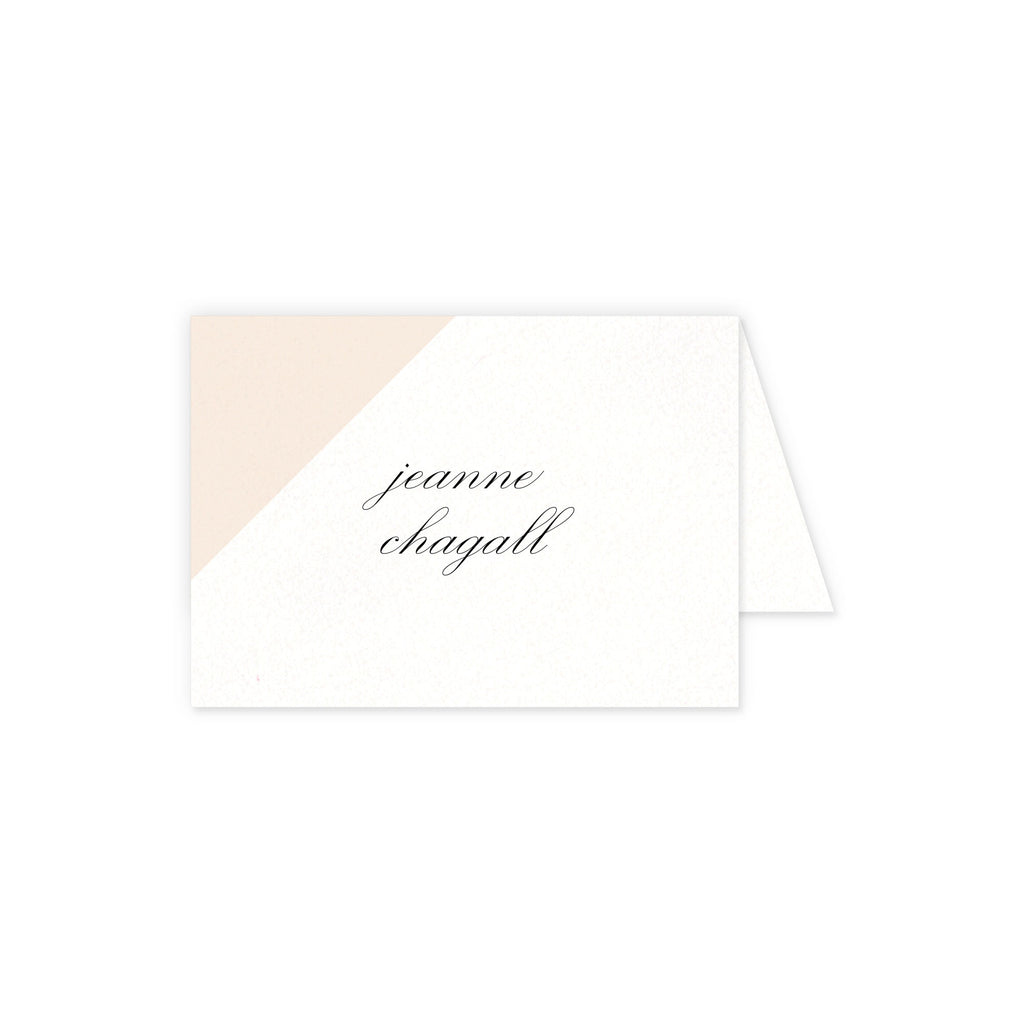 Place cards with guest details