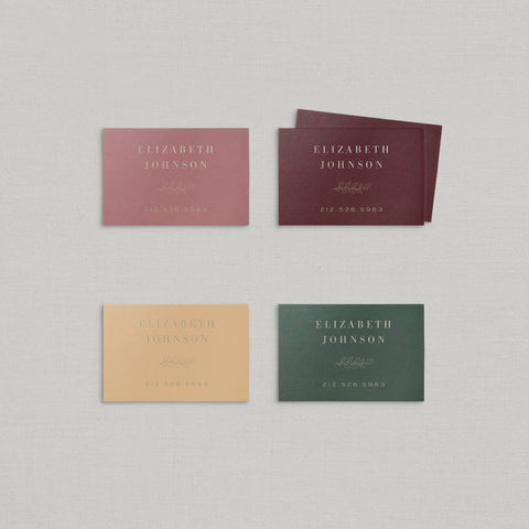 Elizabeth Business Cards Foil