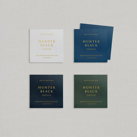 Hunter Business Cards Foil