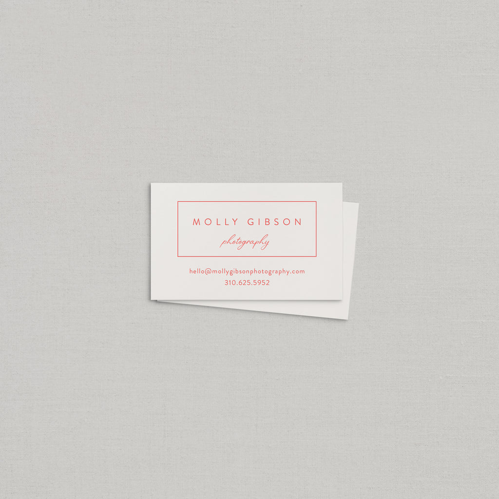 Molly Business Cards Letterpress