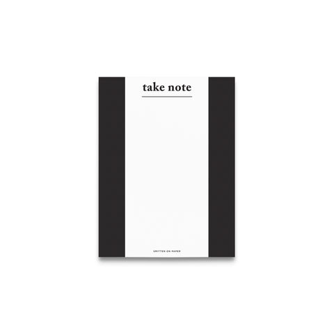 Black Take Note Chunky Notepad