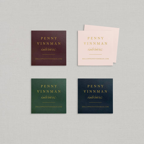 Penny Business Cards Foil