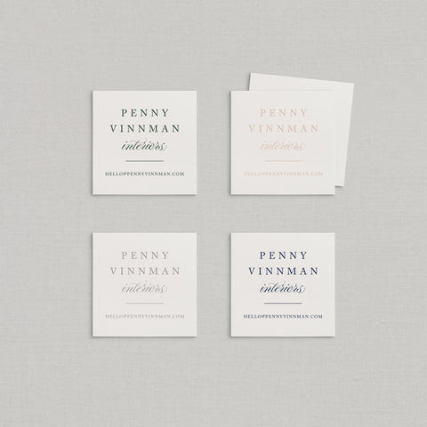 Penny Business Cards Letterpress