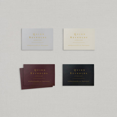 Quinn Business Cards Foil