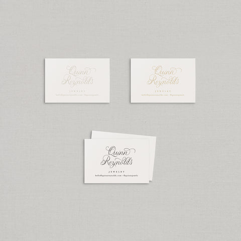 Quinn Business Cards Letterpress