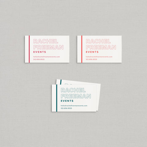 Rachel Business Cards Letterpress