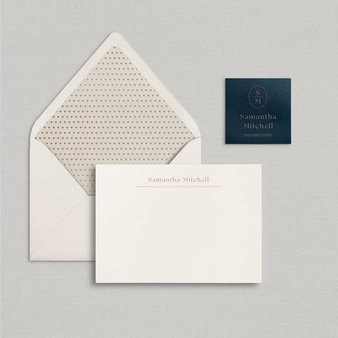 Samantha Personalized Stationery Large