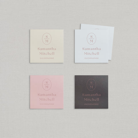 Samantha Business Cards Foil