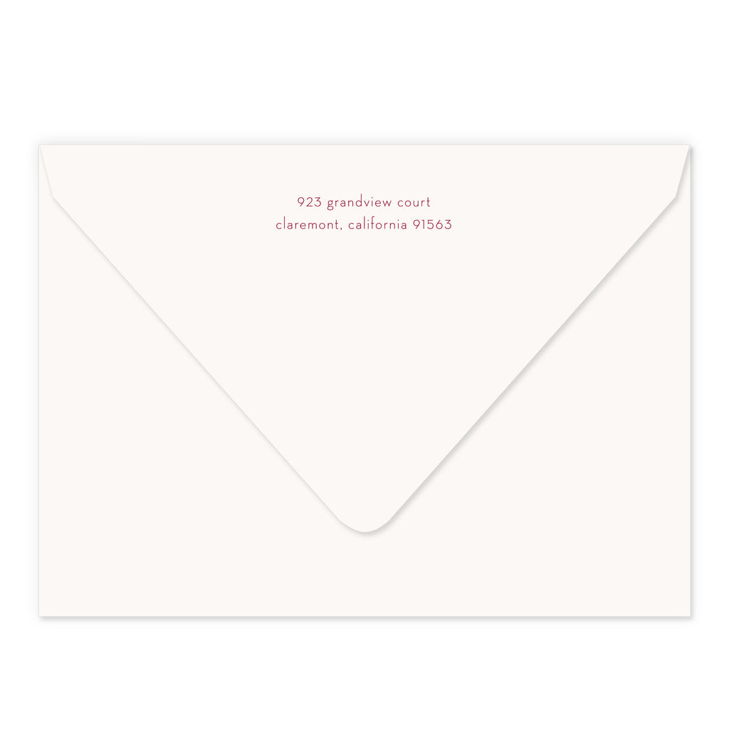 Holiday Return Address Printing