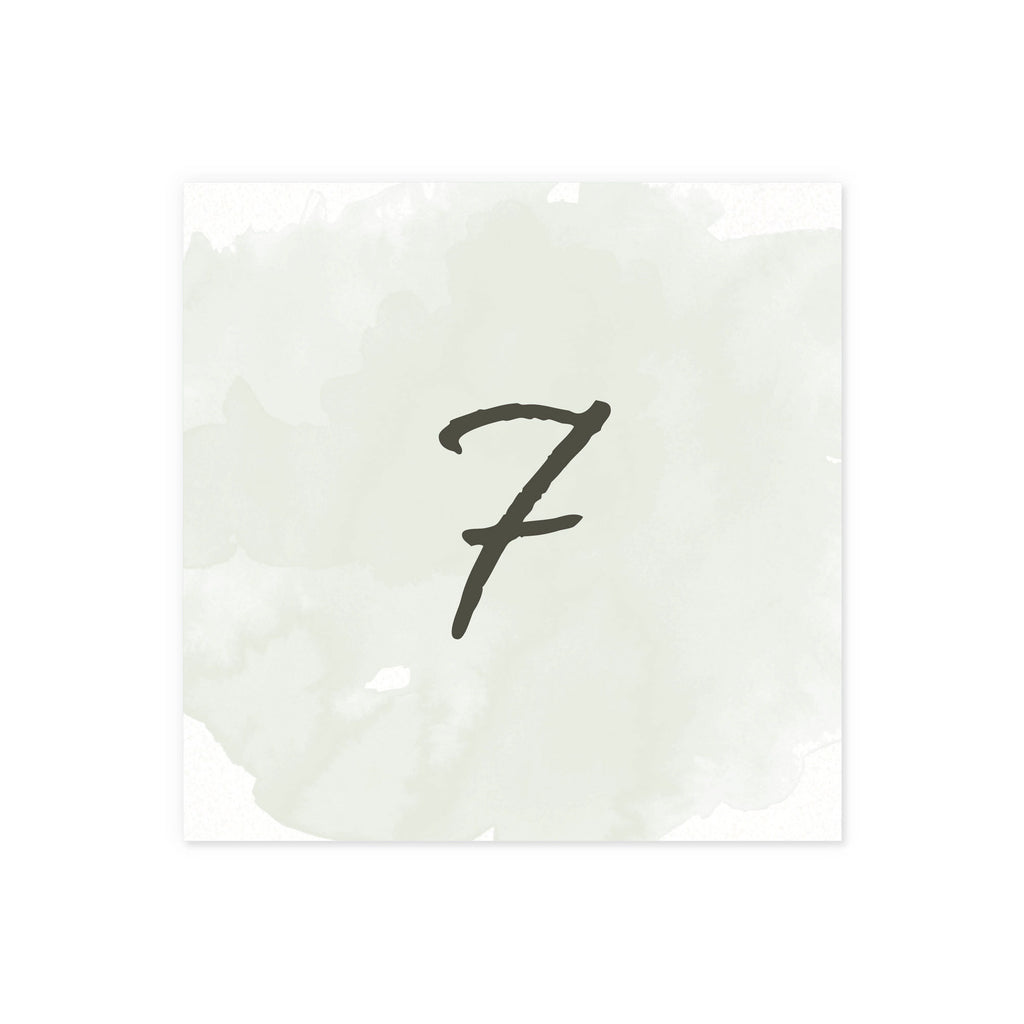 Table numbers