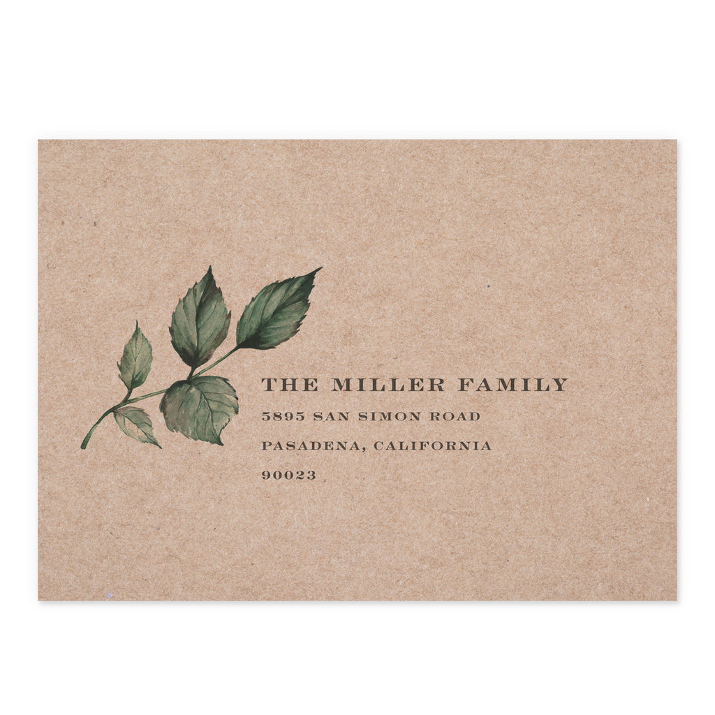 Holiday Guest Address Printing