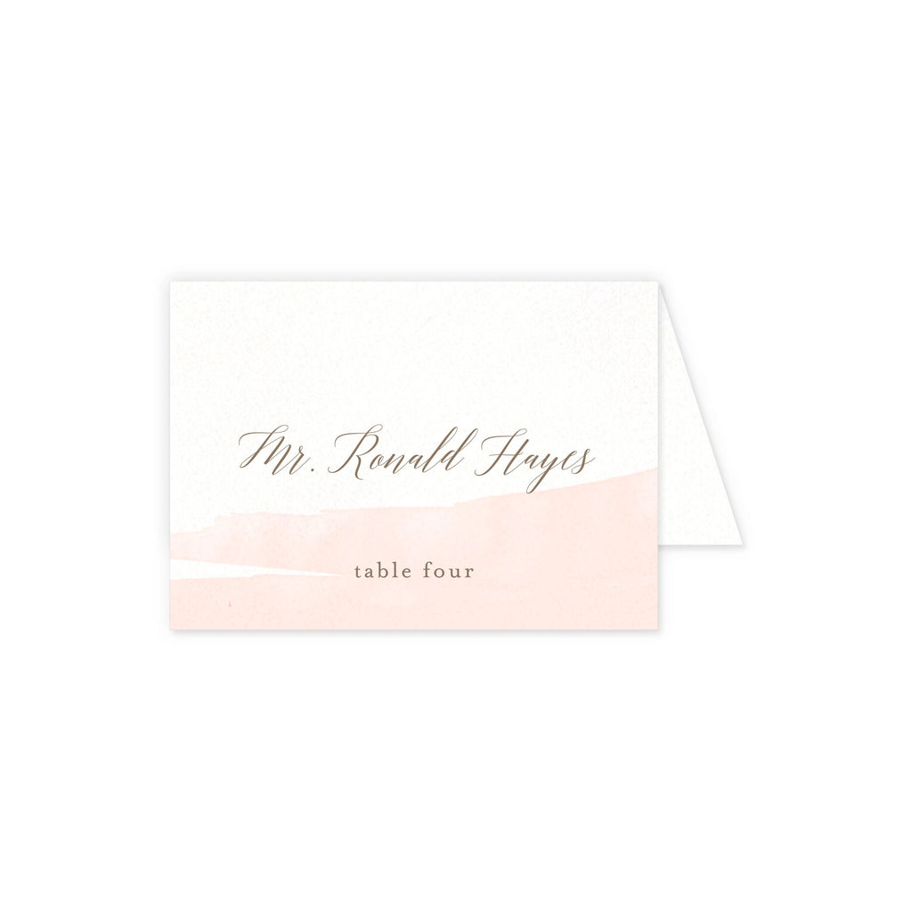 Place cards with guest details